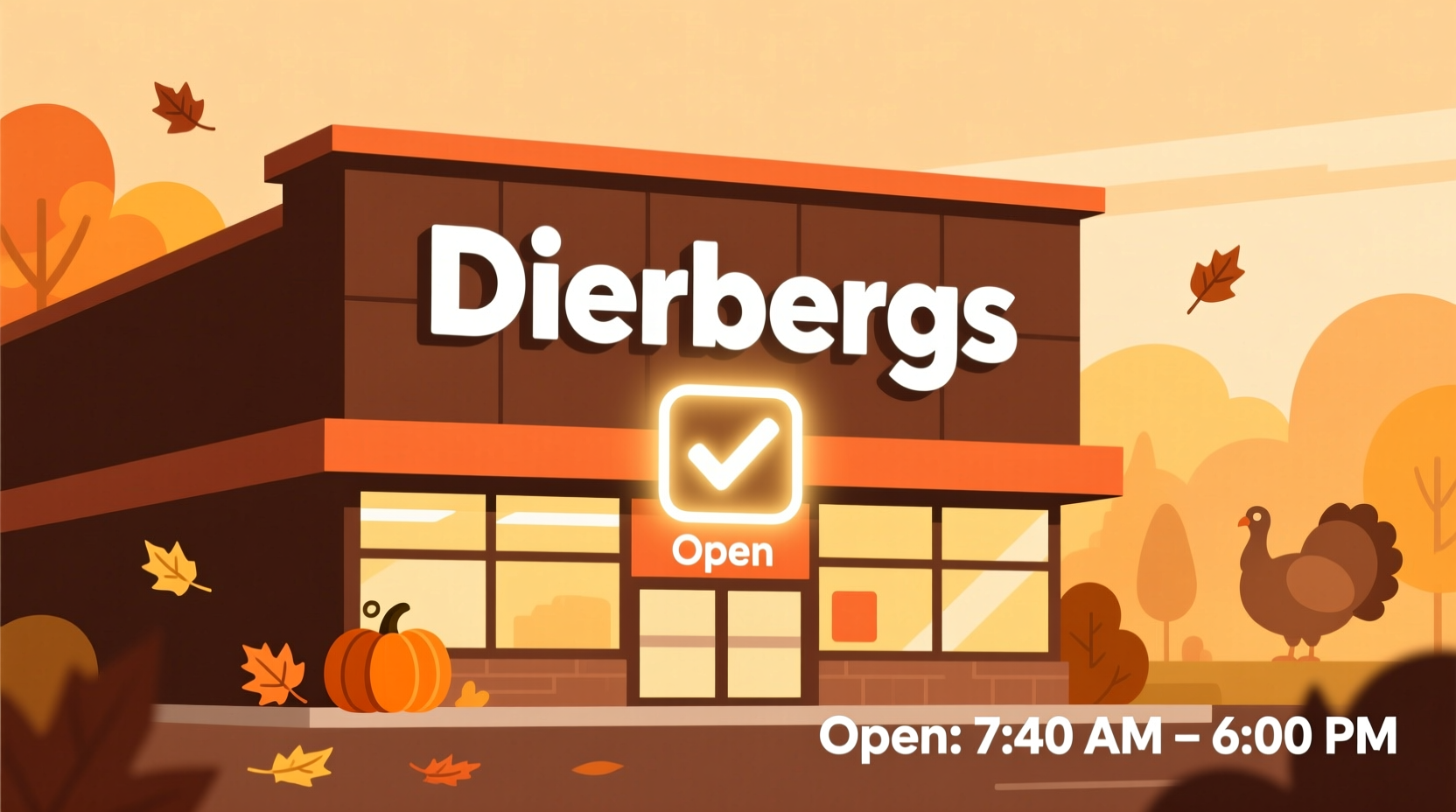 is dierbergs open on thanksgiving