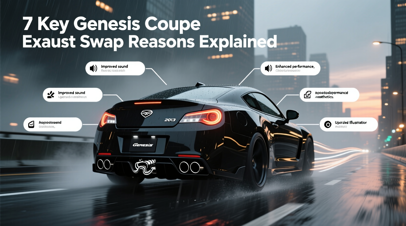 genesis coupe exhaust swap reasons