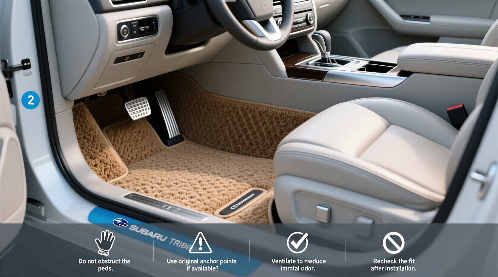 2008 Subaru Tribeca All Weather Floor Mats Tan Buying Guide
