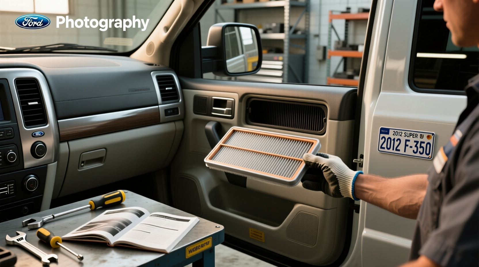 2012 f350 cabin air filter location replacement guide