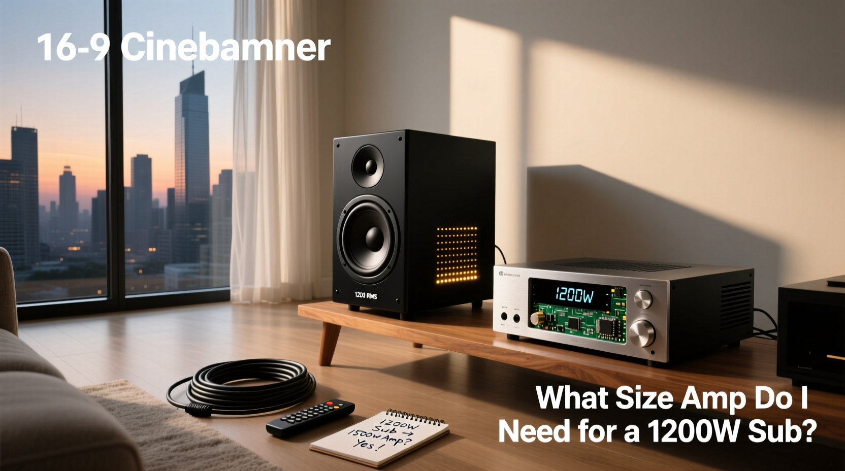 How to Choose subwoofer 1200 rms,What size amp do I need for a 1200W sub?