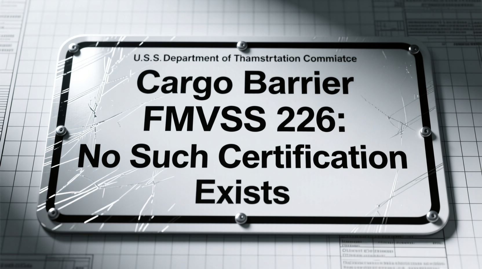 Cargo Barrier FMVSS 226: No Such Certification Exists