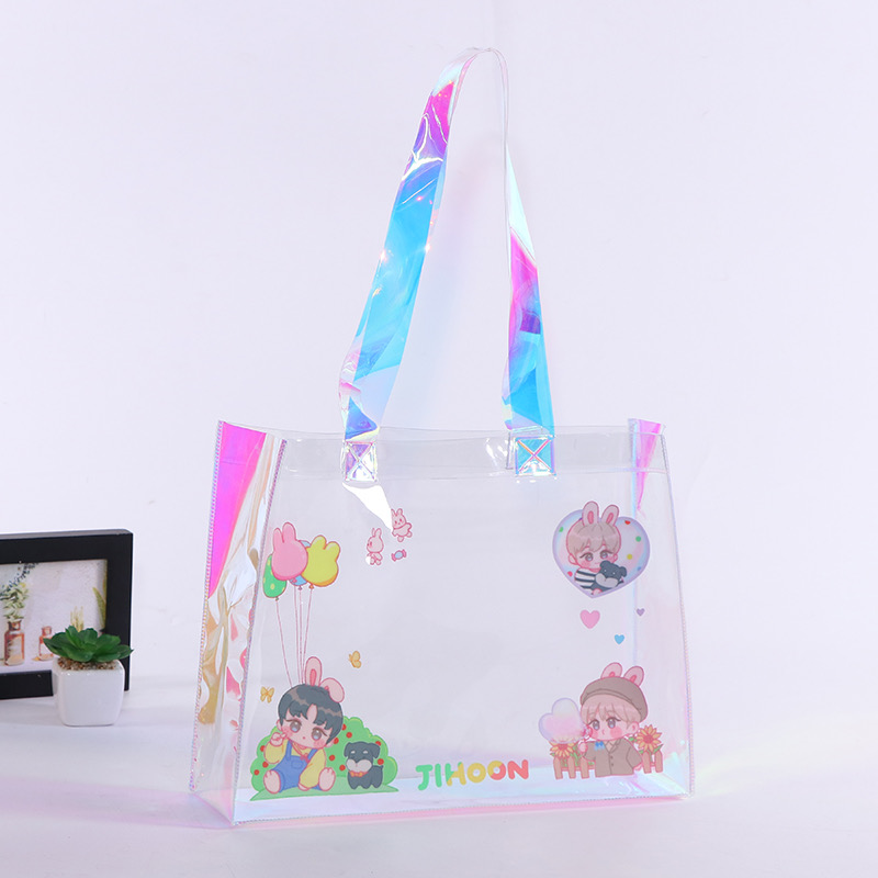 Fashion Tote Bag New Design Tote Bag, Custom Logo Holographic Bags, Zippered Pouch Wash Organizer, Portable