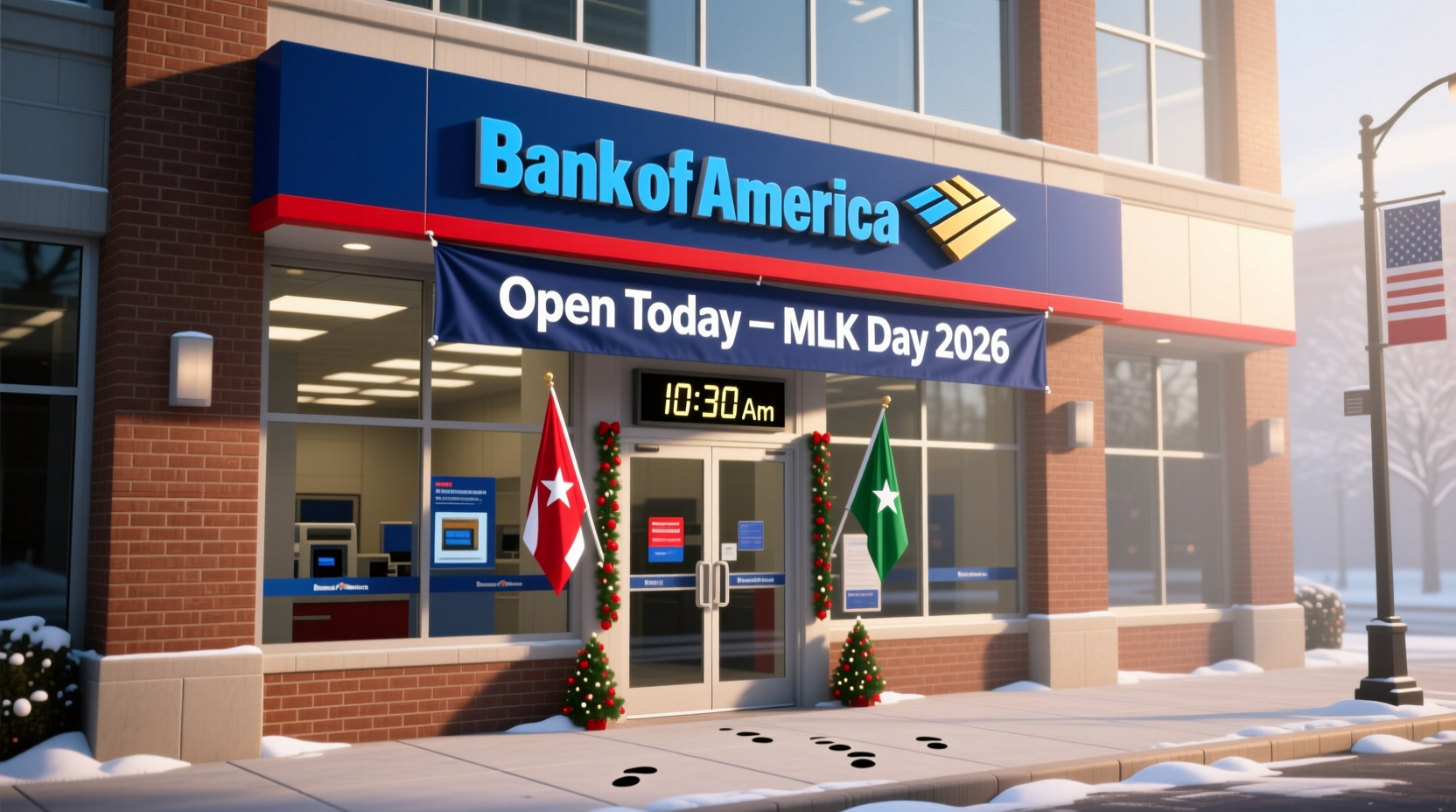 is bank of america open on mlk day 2026