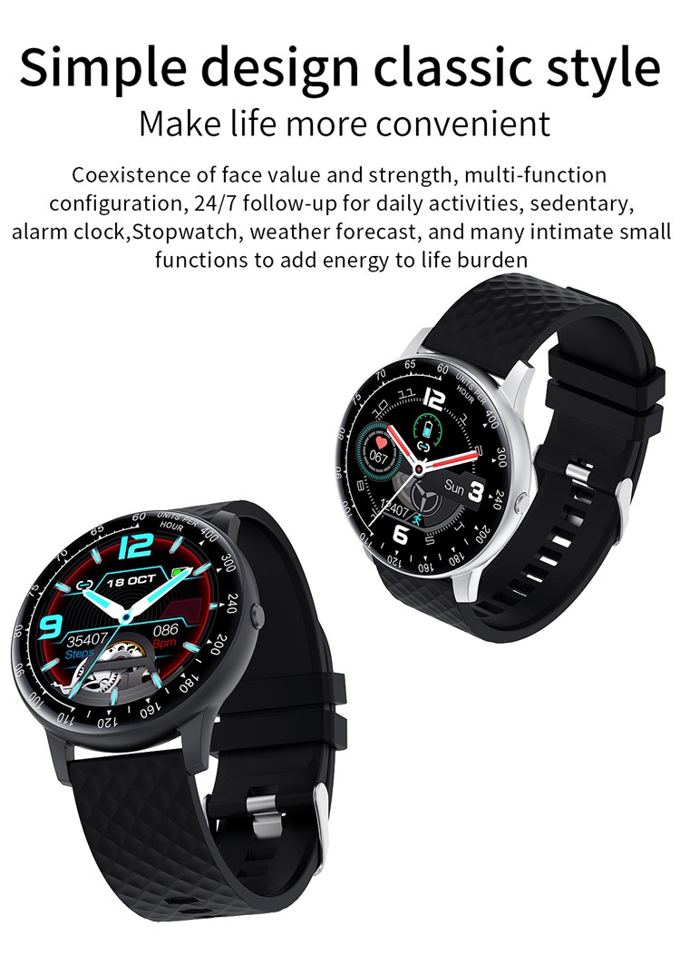 H30 relógio smartwatch 2020, pulseira inteligente, personalizável, álbum, touch screen, bt, fitness, relógio, smartwatch, h30