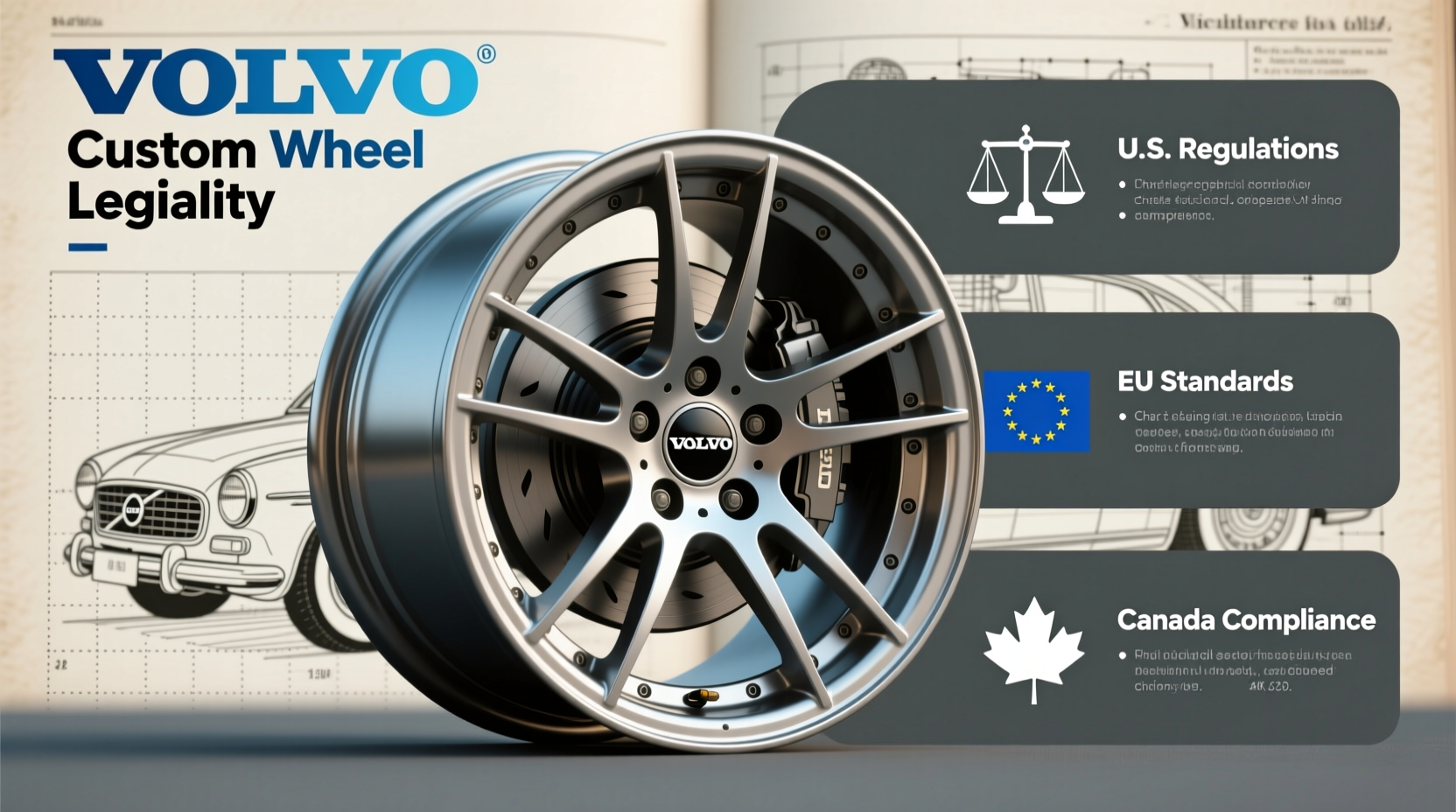 volvo custom wheel legality