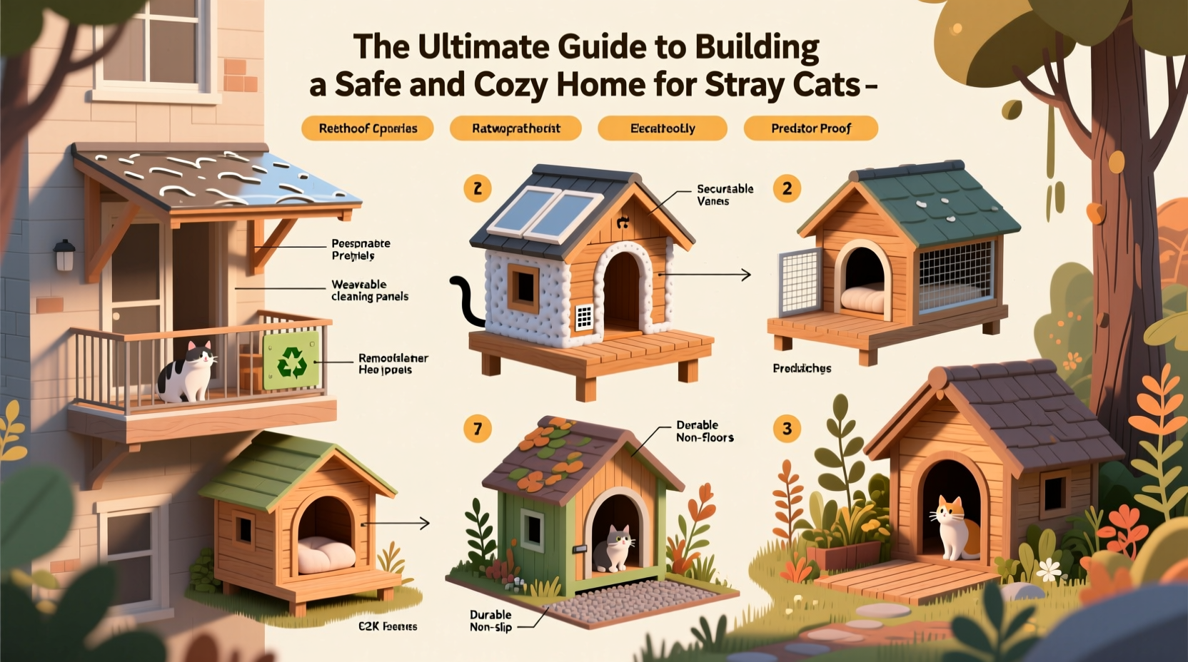 the ultimate guide to building a safe and cozy home for stray cats step by step tips and materials