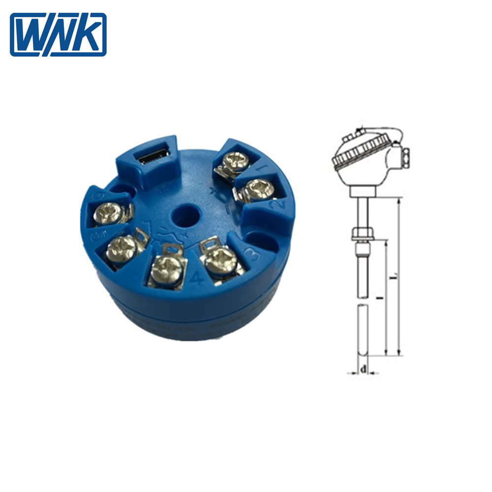 Head Mount Universal Input Analog Temperature Transmitter 4-20ma