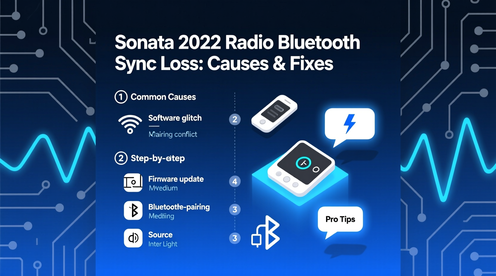 Sonata 2022 Radio Bluetooth Sync Loss: Causes & Fixes