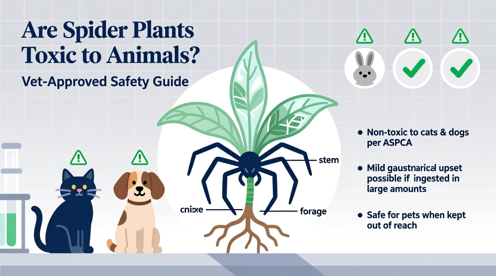 are spider plants toxic to animals