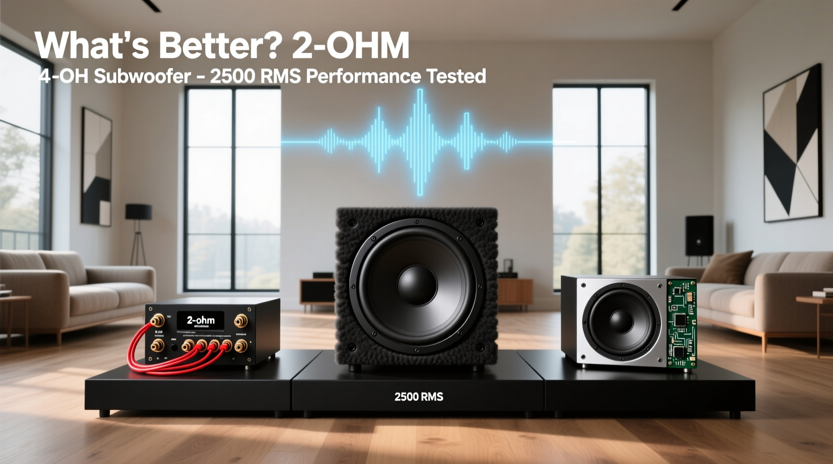 2 ohm vs 4 ohm which subwoofer for 2500 rms 