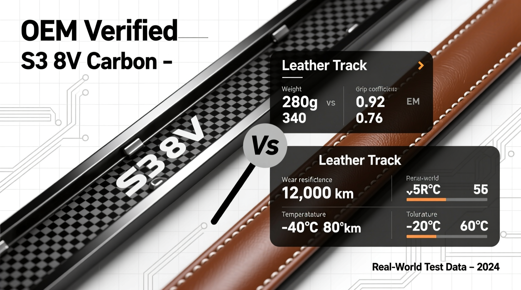 s3 8v carbon vs leather track