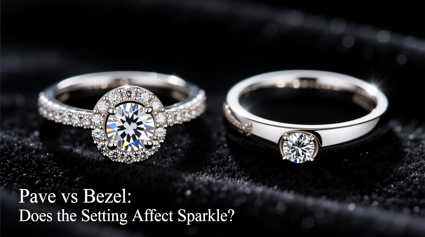 pave vs bezel ring does the setting really make a difference in sparkle