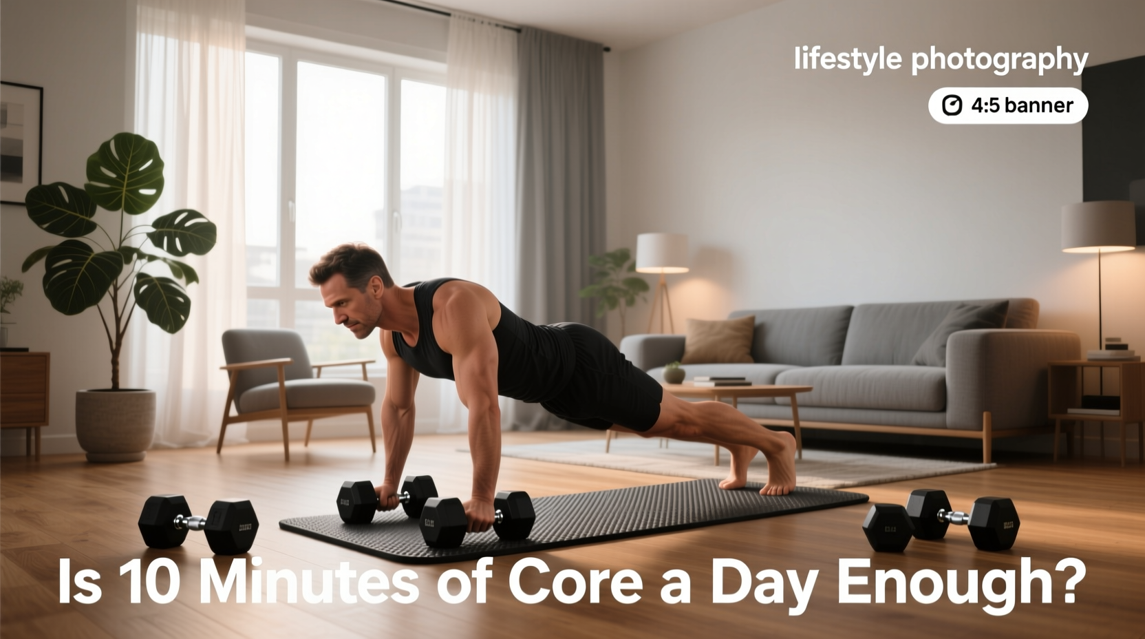 10 min core workouts with dumbbells at home