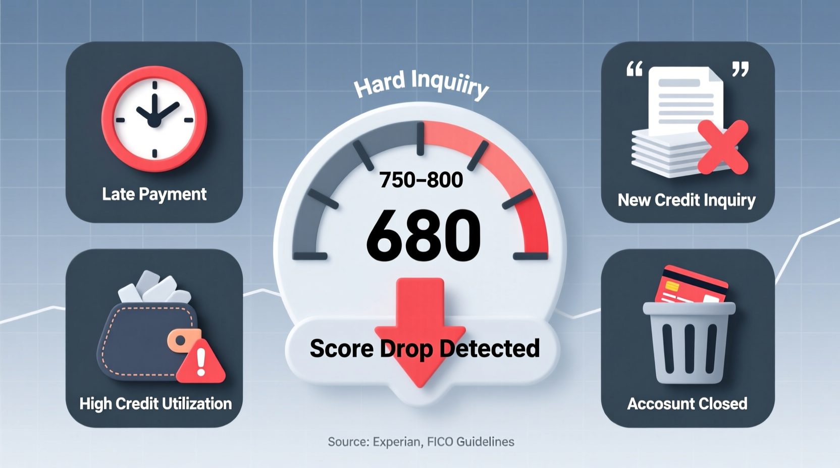 why did my credit score drop common reasons explained