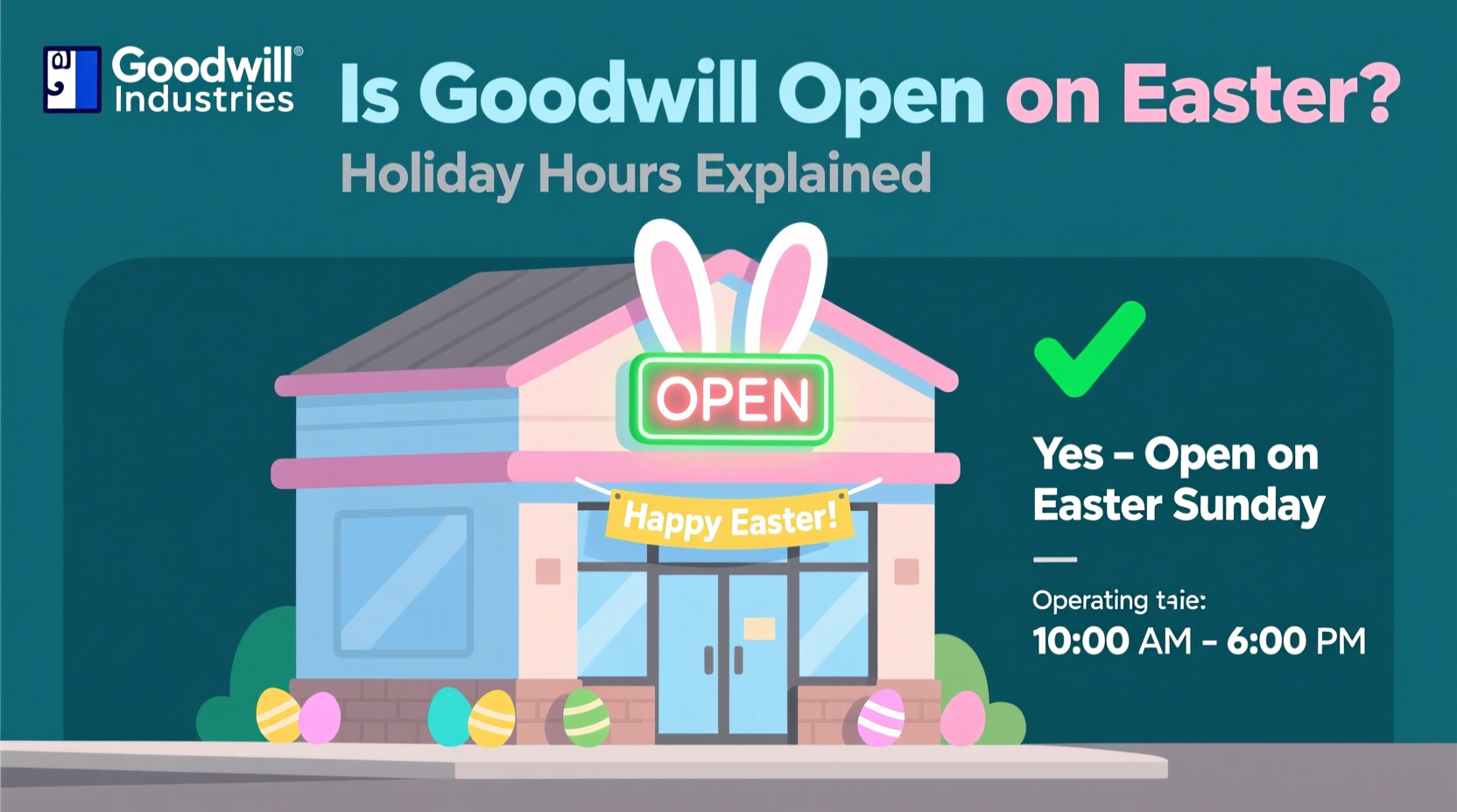 is the goodwill open on easter