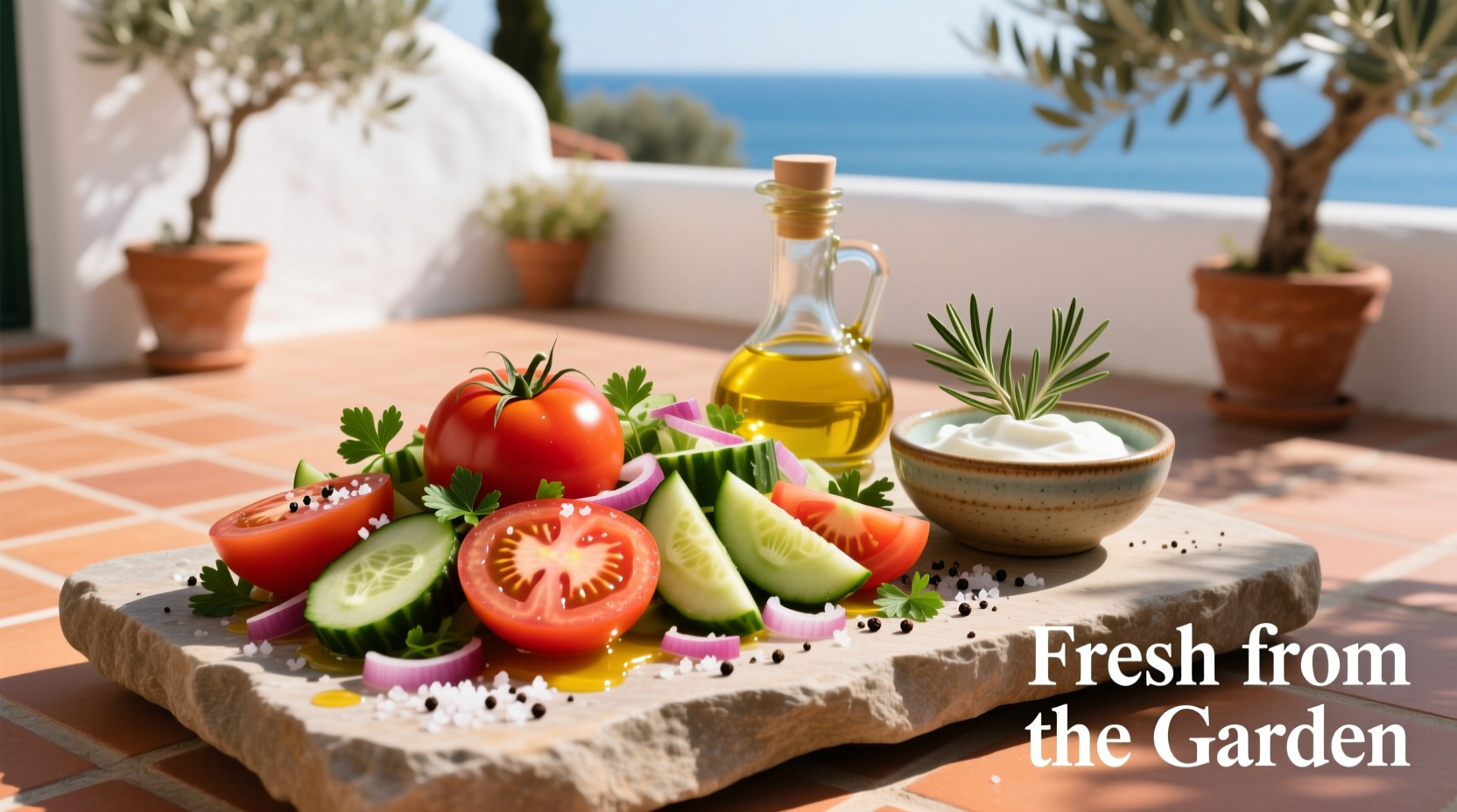 Authentic Mediterranean Tomato Cucumber Salad Recipe