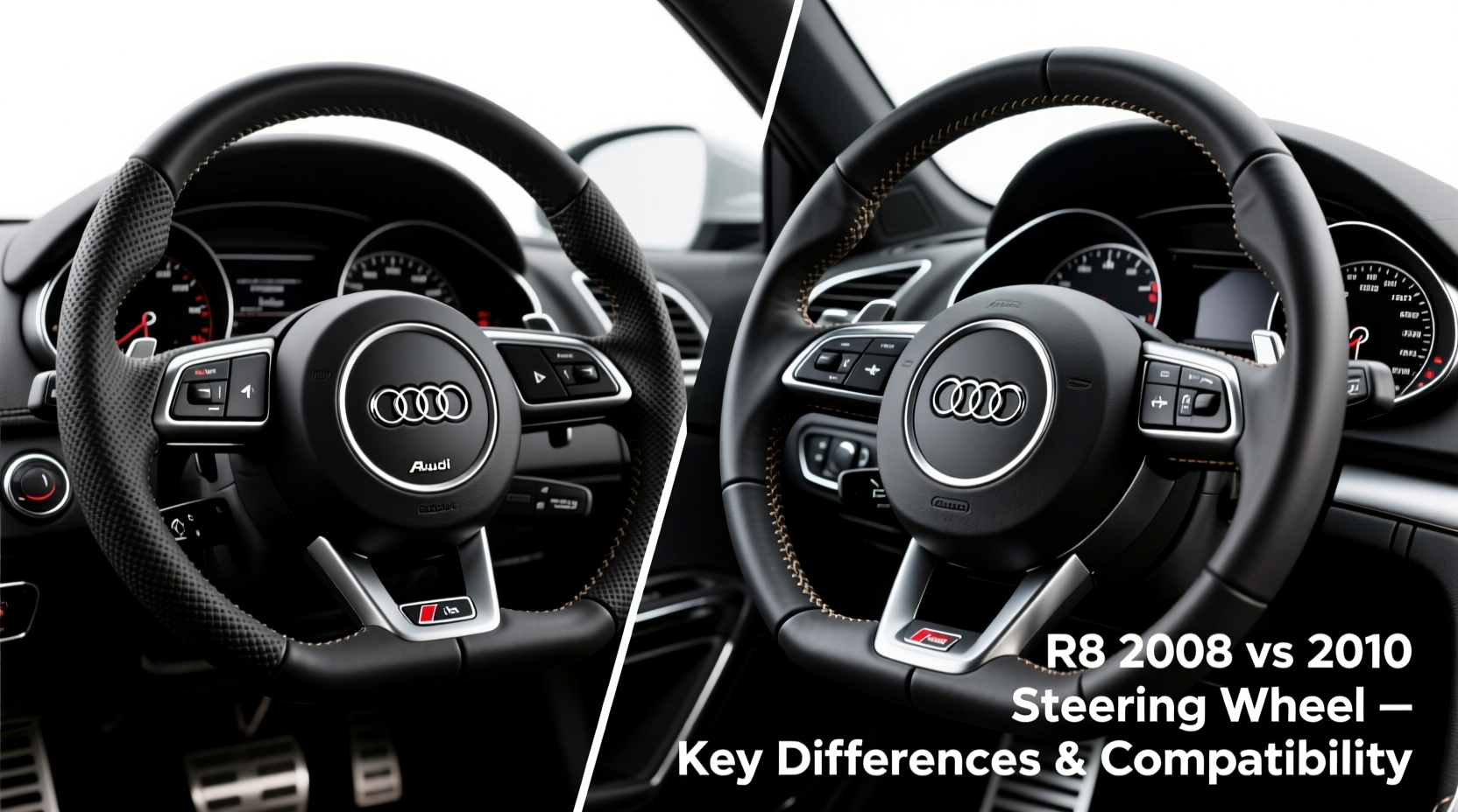 r8 2008 vs 2010 steering wheel