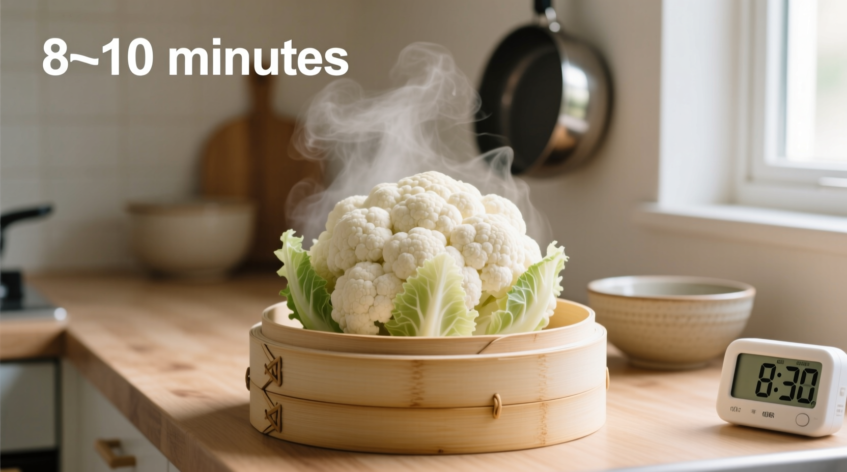 how long steam cauliflower