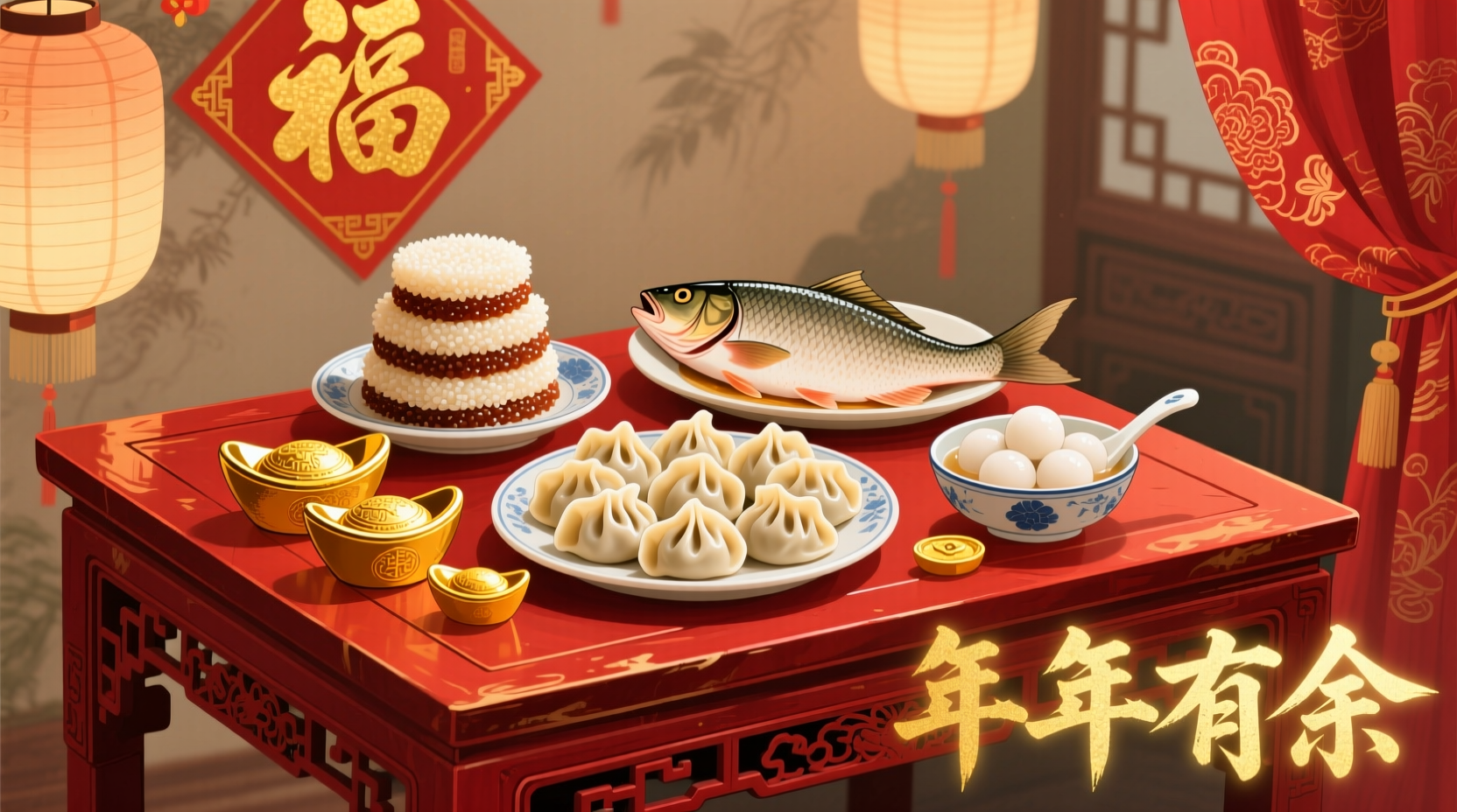 what do chinese new year foods symbolize