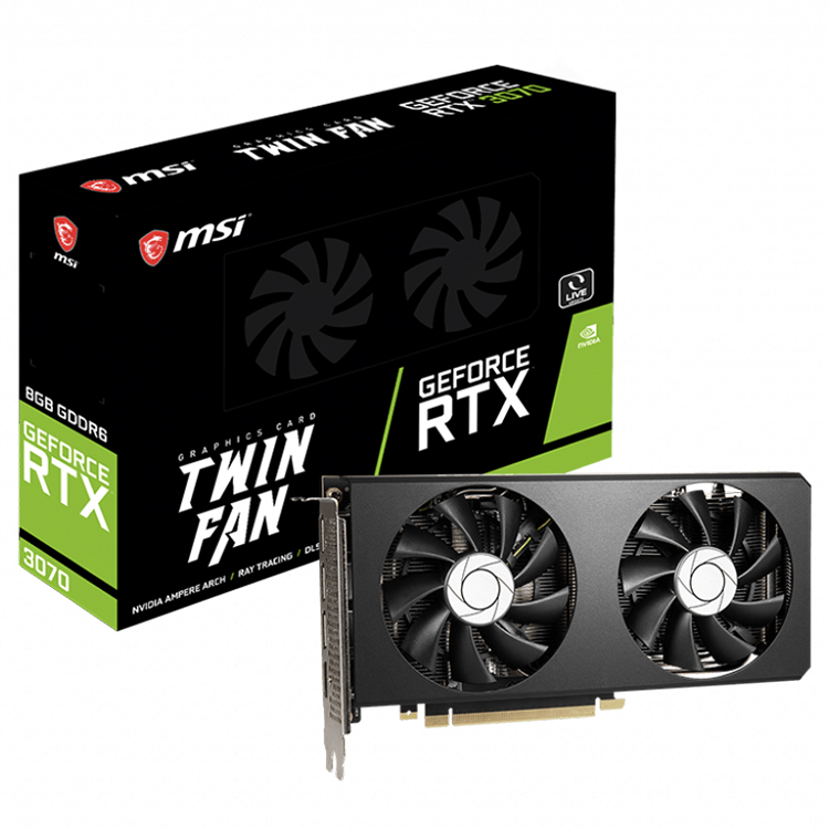 MSI NVIDIA GeForce RTX 3070 TWIN FAN 8GB GDDR6グラフィックスカード