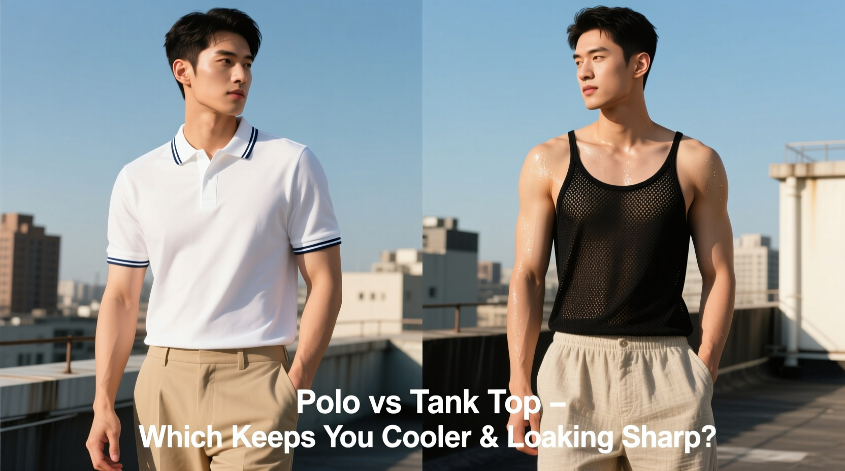 summer polo vs tank top which keeps you cooler and looking sharp