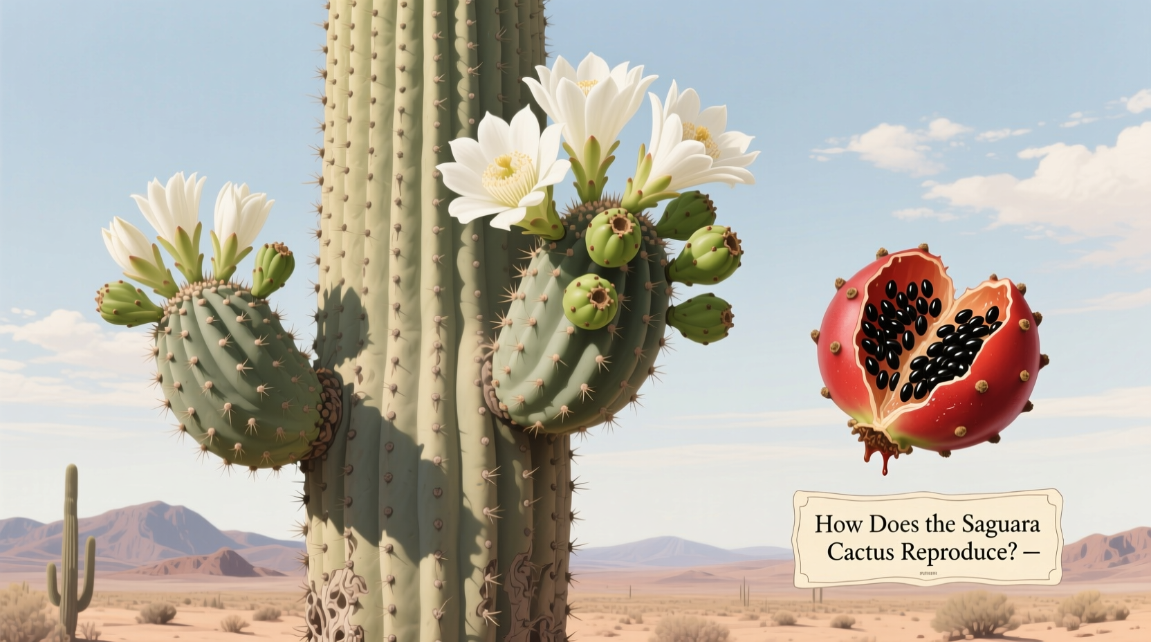 How Does the Saguaro Cactus Reproduce?