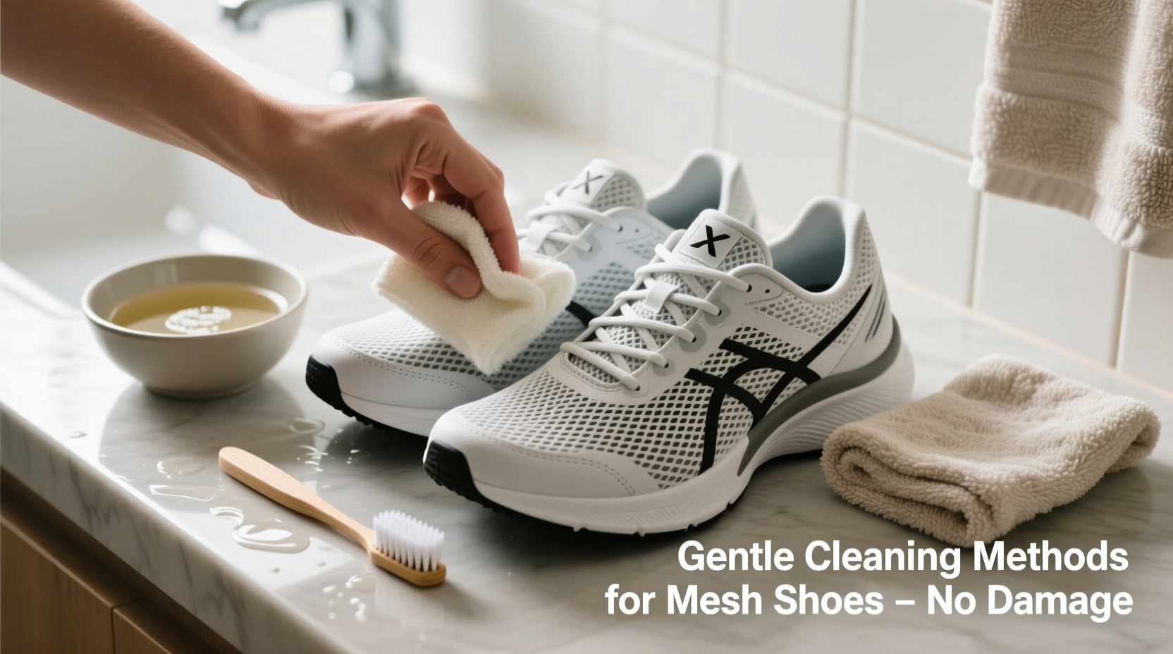 effective and gentle methods to clean mesh running shoes without damage