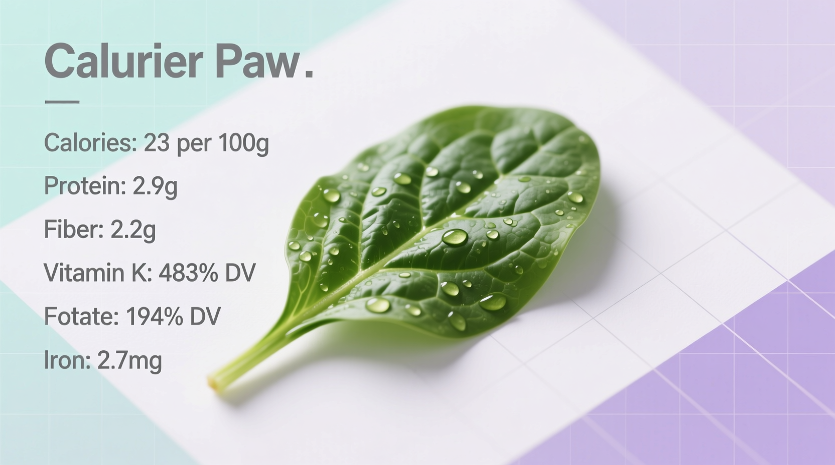 Raw Spinach Nutrition Facts: Complete Data & Benefits