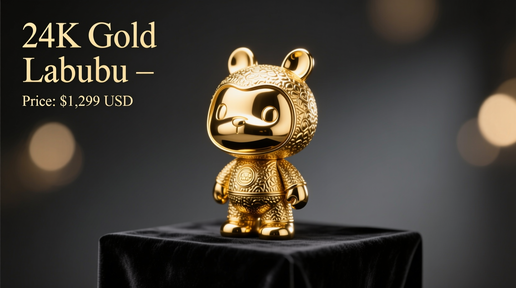 how much does a 24 karat gold labubu cost