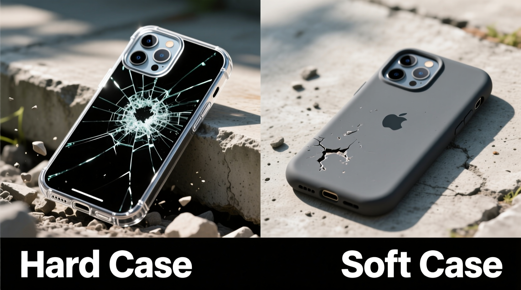 hard vs soft iphone case will a hard case actually save my phone
