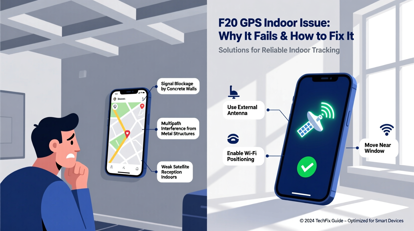f20 gps indoor issue