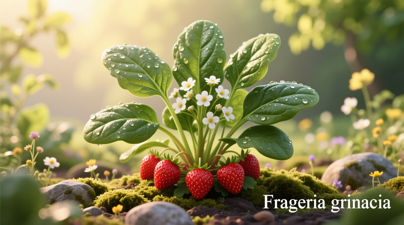 strawberry spinach plant