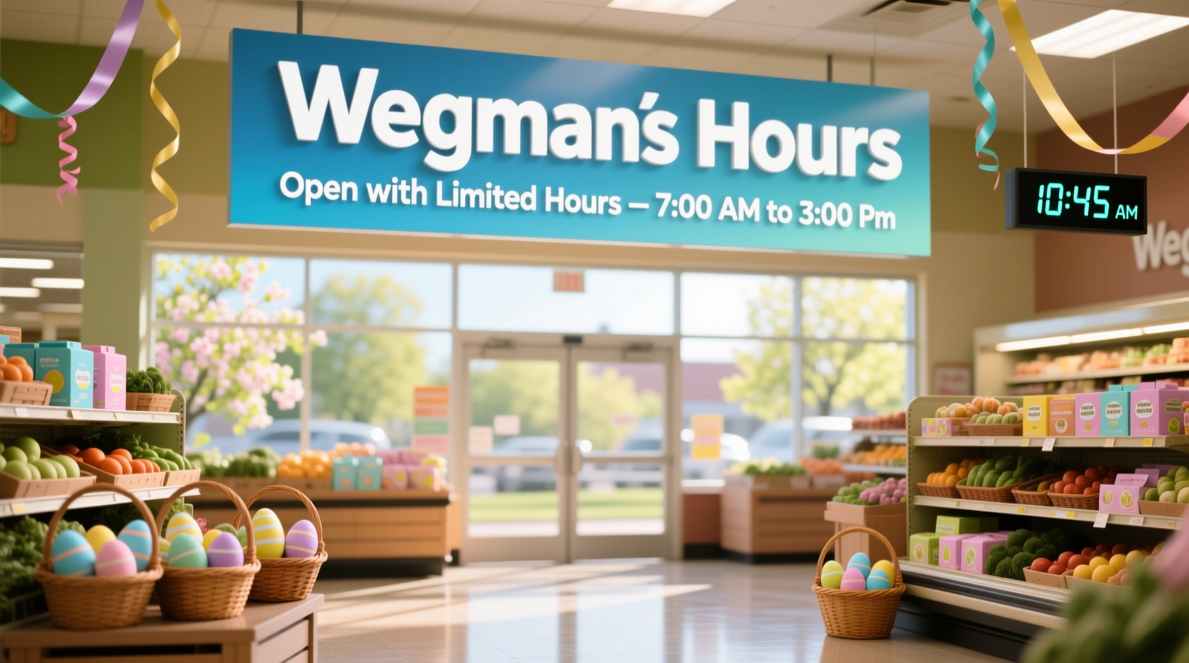 what are wegmans hours on easter sunday