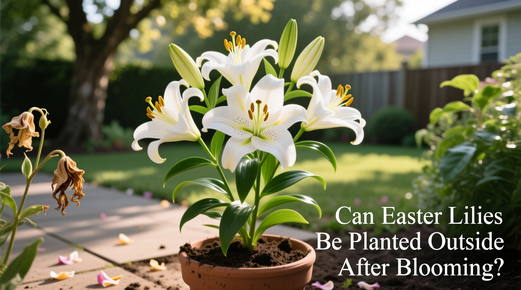 can easter lillies be planted outside