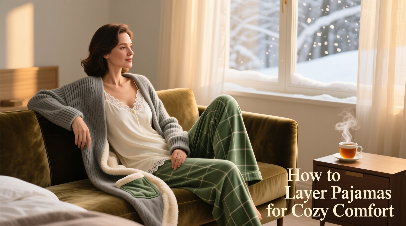 cozy and stylish how to layer a pajama set for warmth and comfort in cooler weather