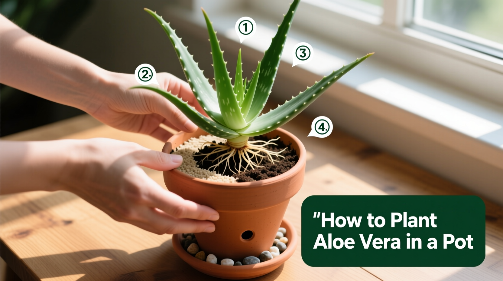 how to plant aloe vera in a pot