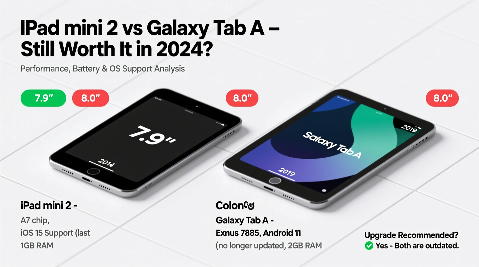 ipad mini 2 vs galaxy tab a still worth it in 2024 or is it time to upgrade