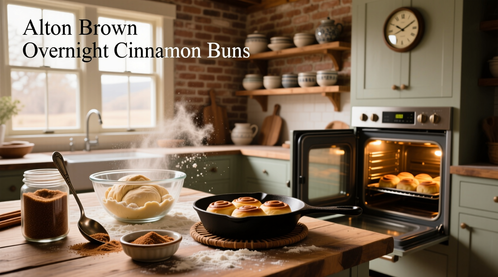 alton brown overnight cinnamon buns guide