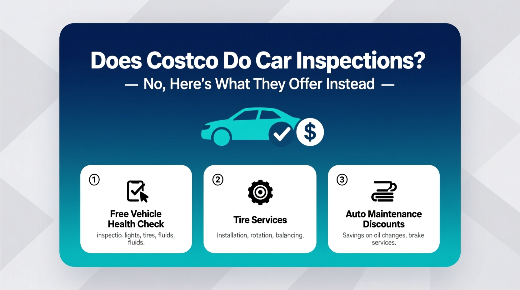 does costco do car inspections