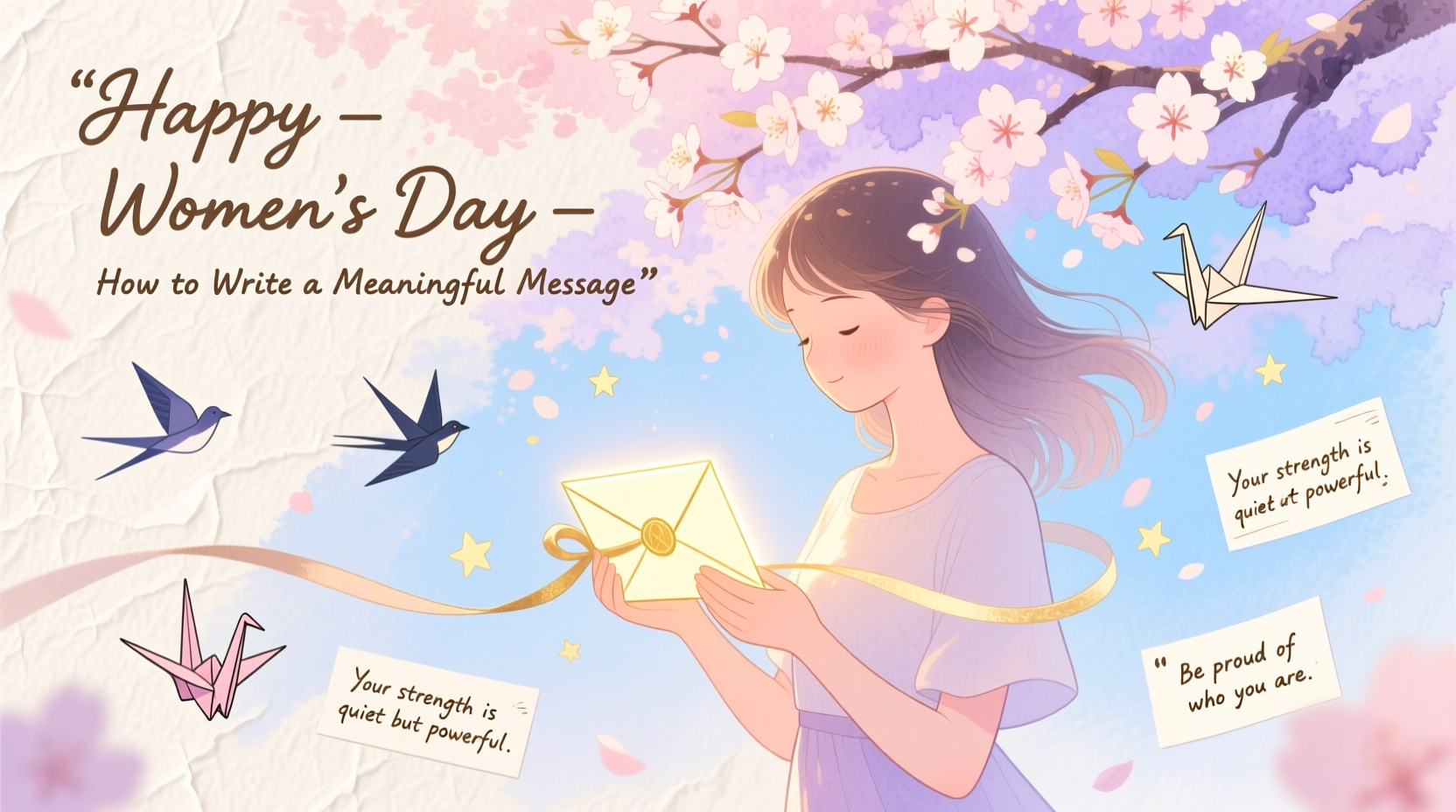 happy womens day letter