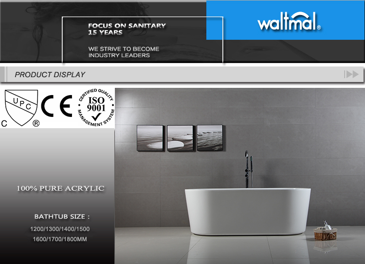 cupc/ce approved oval one person freestanding soaking adult