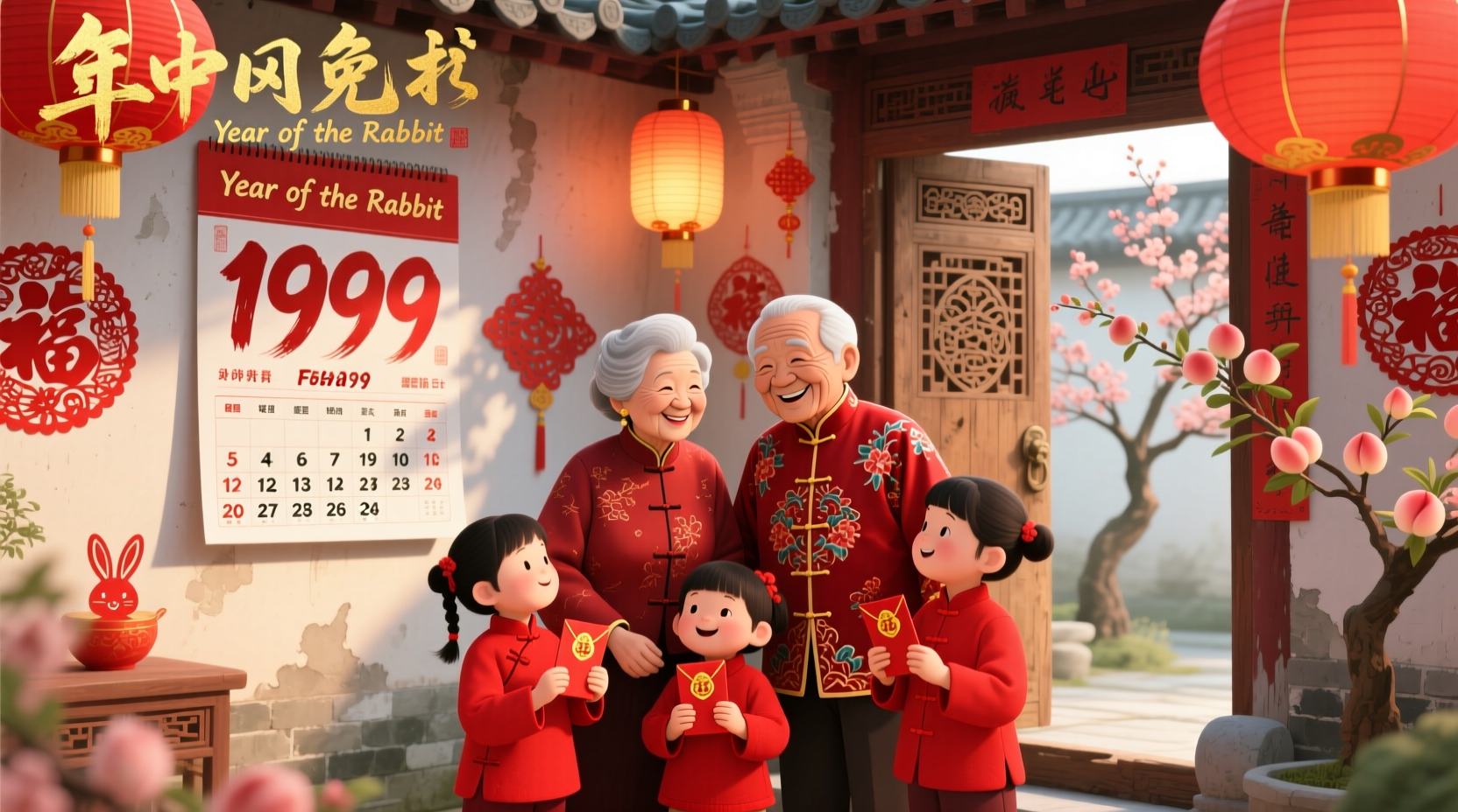 Chinese New Year 1999: February 16, Year of the Rabbit