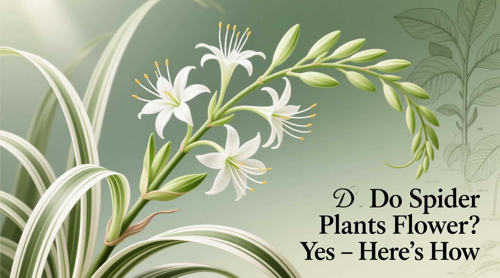 do spider plants flower