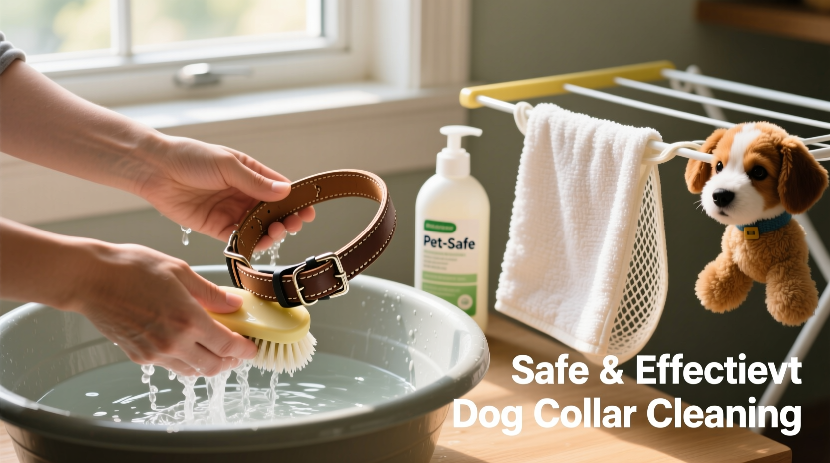 effective and safe methods to clean dog collars without damaging them