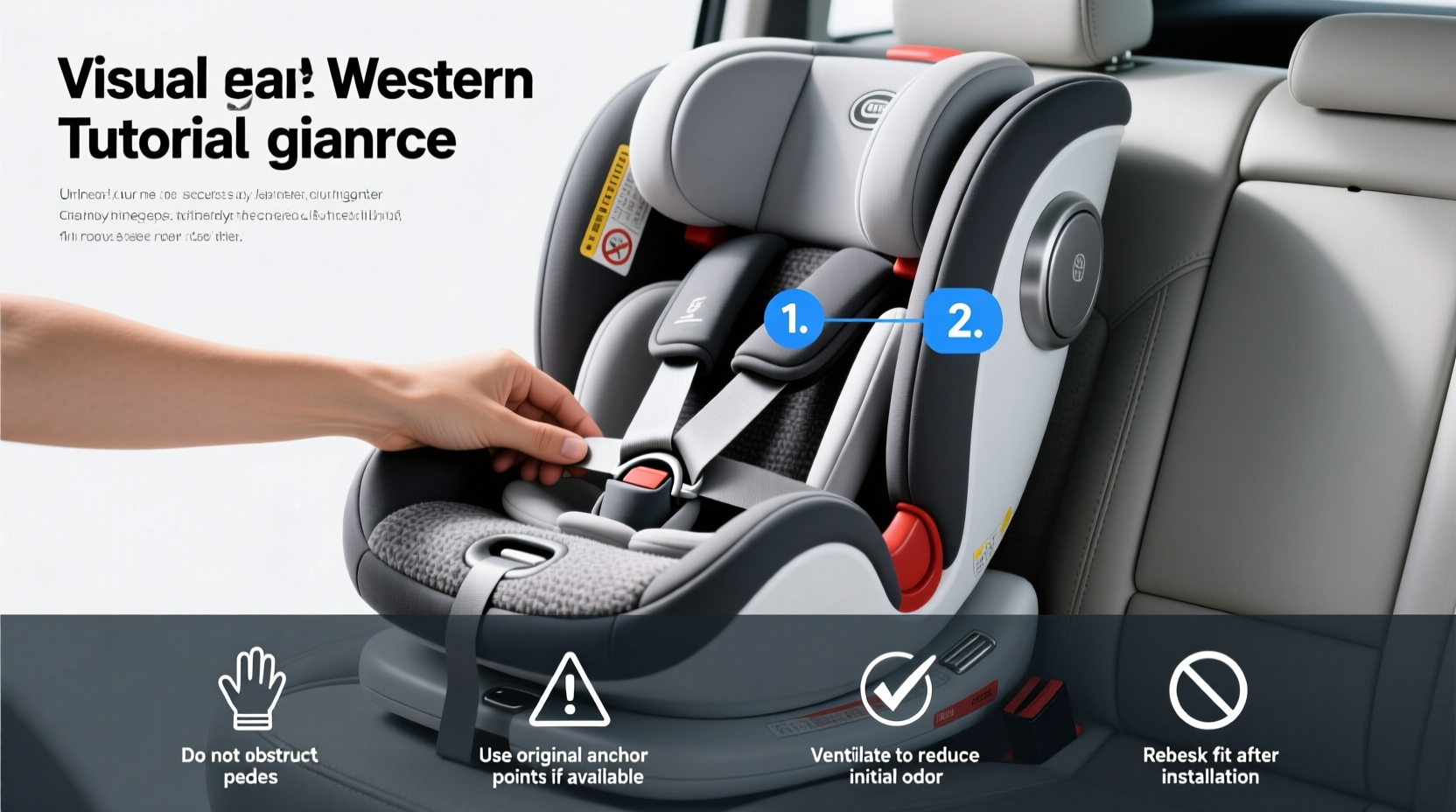 how to put back child seat belts on car seat