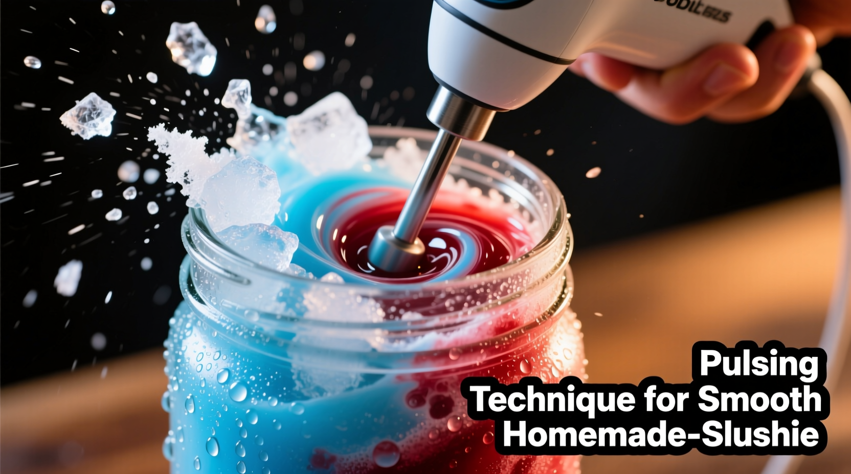 Pulsing technique for smooth homemade slushie