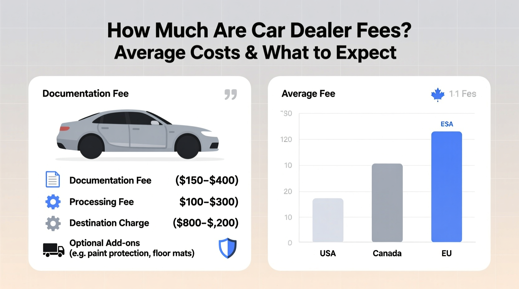 how much is car dealer fees