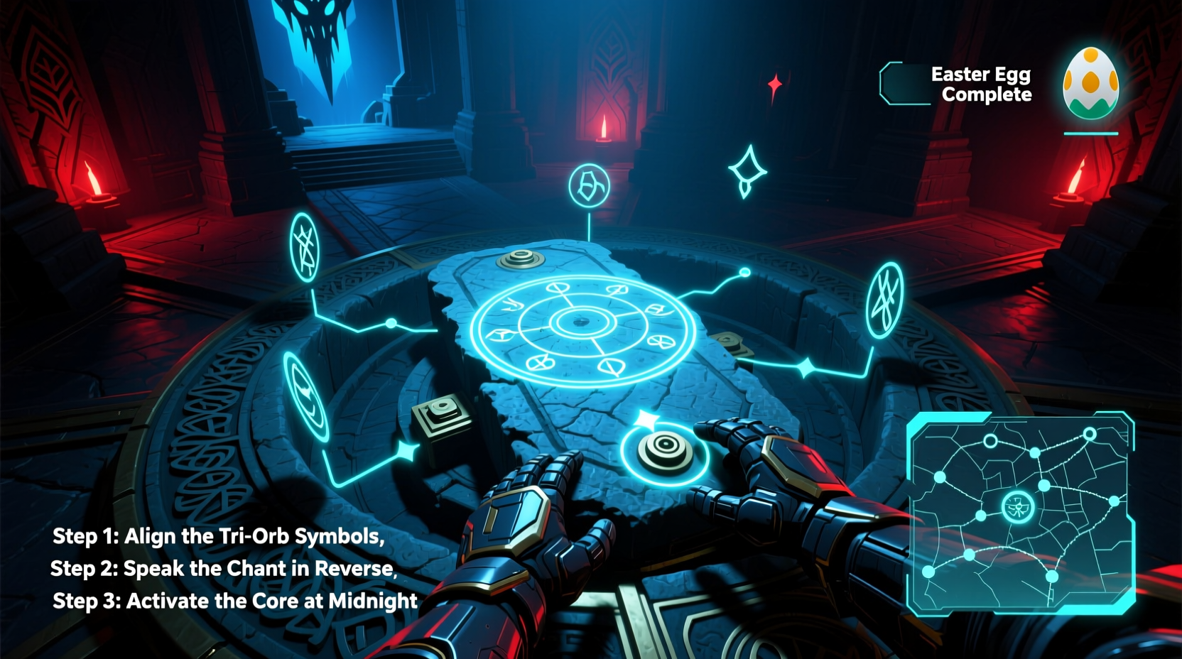 how to do citadel de morts easter egg