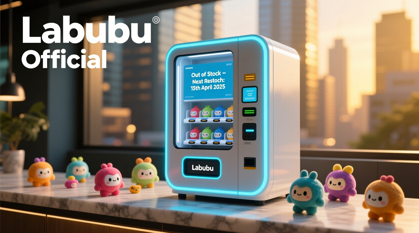 when do labubu vending machines restock